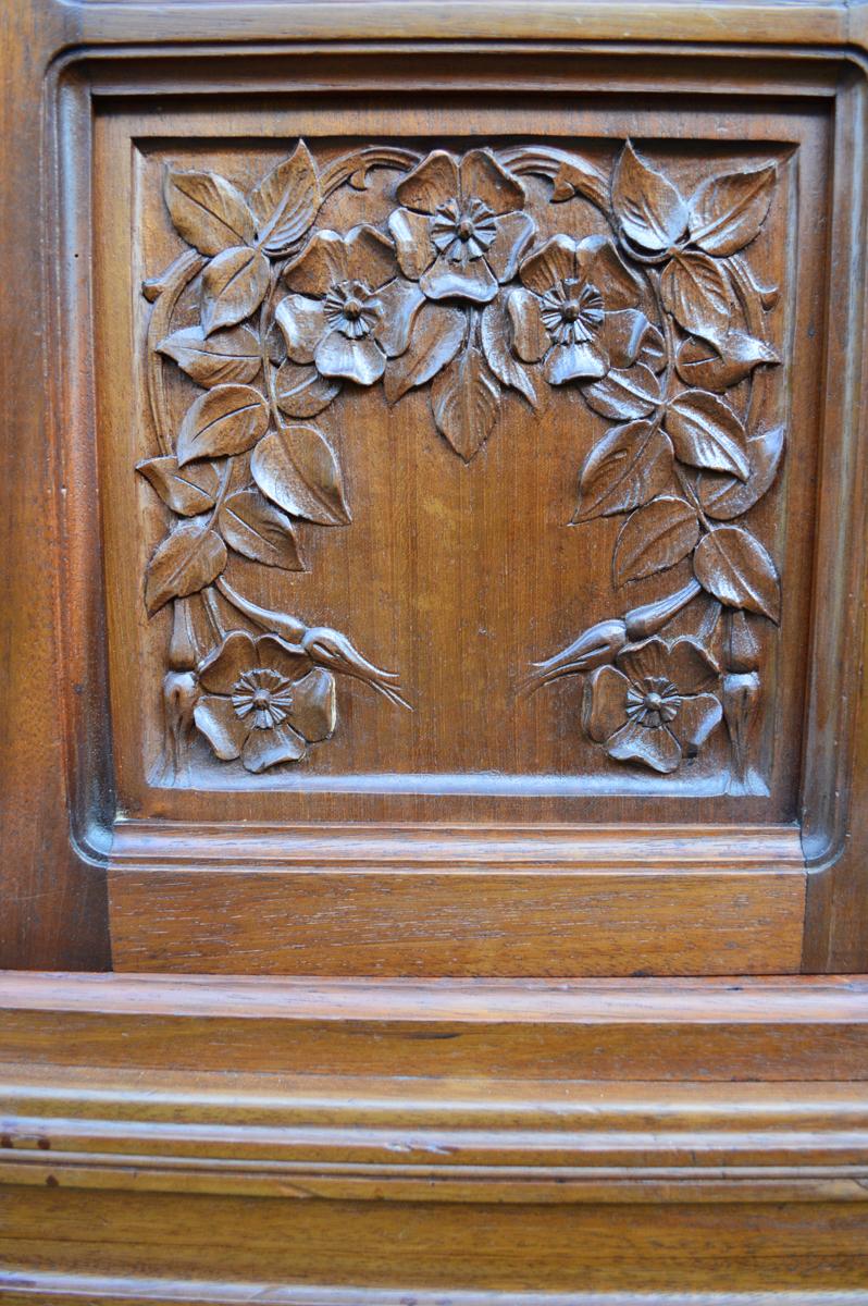 French Art Nouveau Mahogany Bookcase by Gauthier-Poinsignon, circa 1910 5