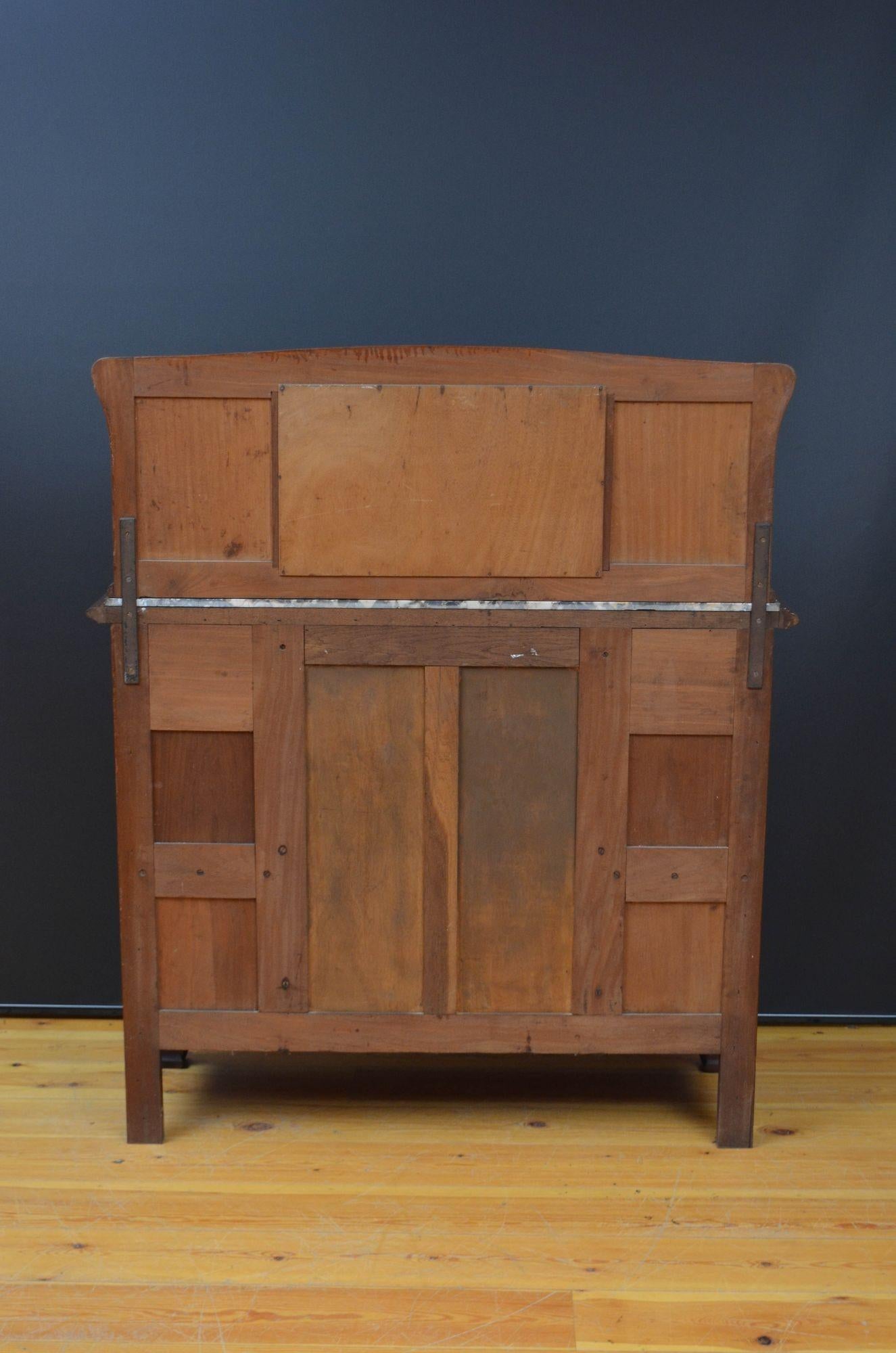 Buffet / Credenza in mogano Art Nouveau francese in vendita 10