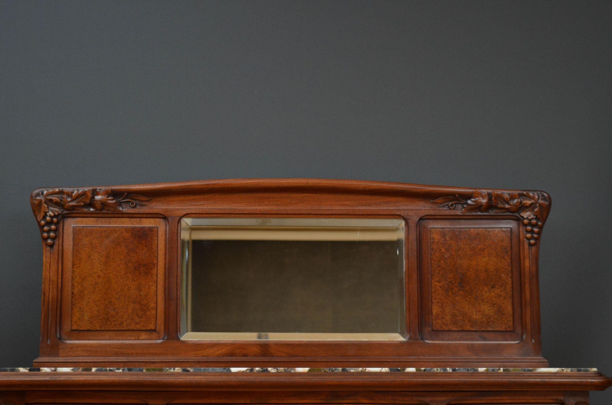 XX secolo Buffet / Credenza in mogano Art Nouveau francese in vendita