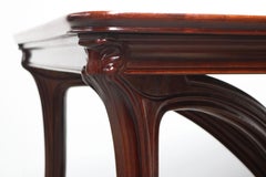 French Art Nouveau Mahogany Dining Table by Eugène Gaillard for Maison Bing 1900