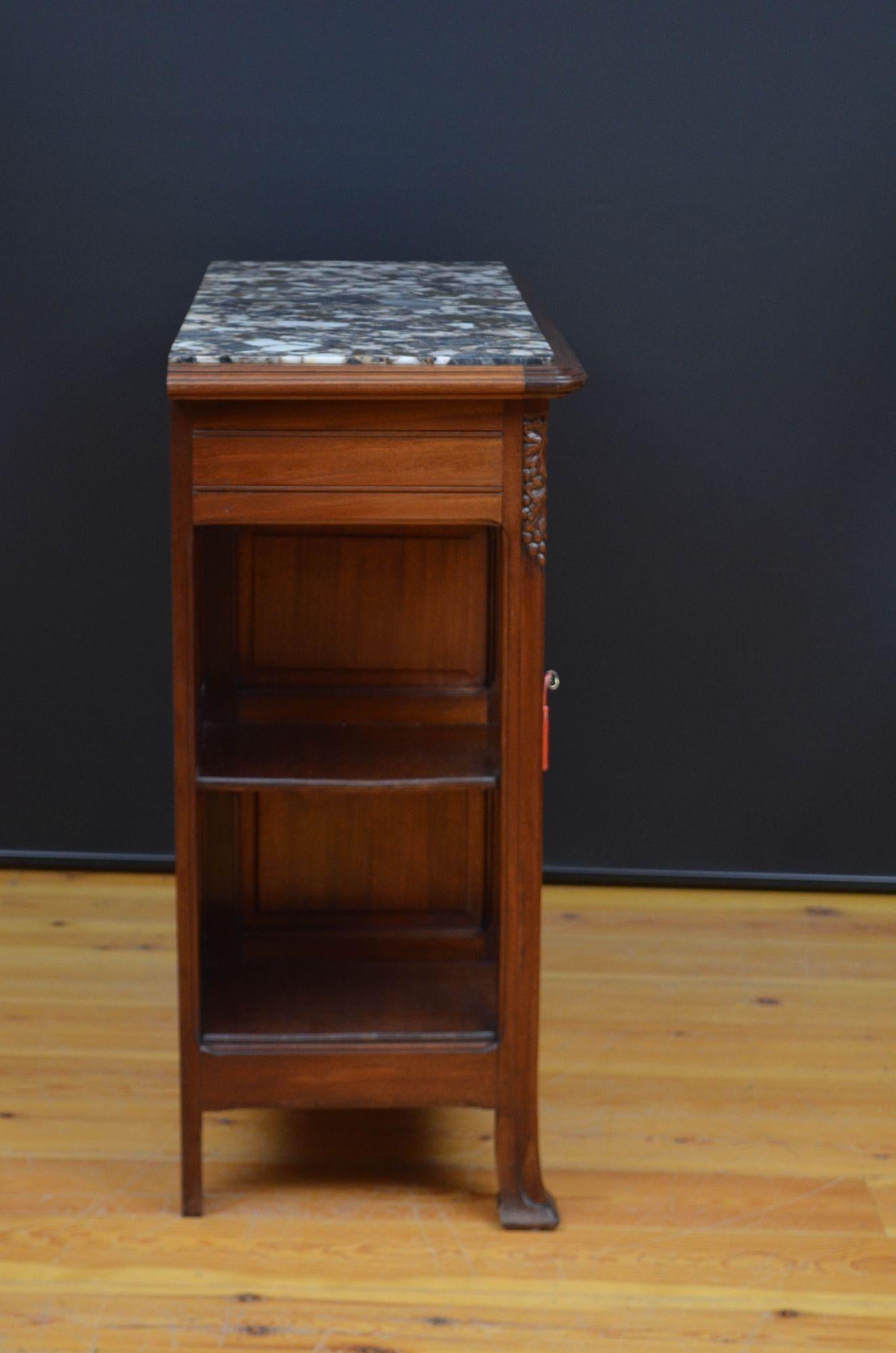 Credenza francese Art Nouveau in mogano Buffet in vendita 11