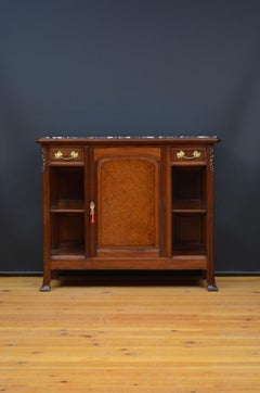 French Art Nouveau Mahogany Sideboard Buffet