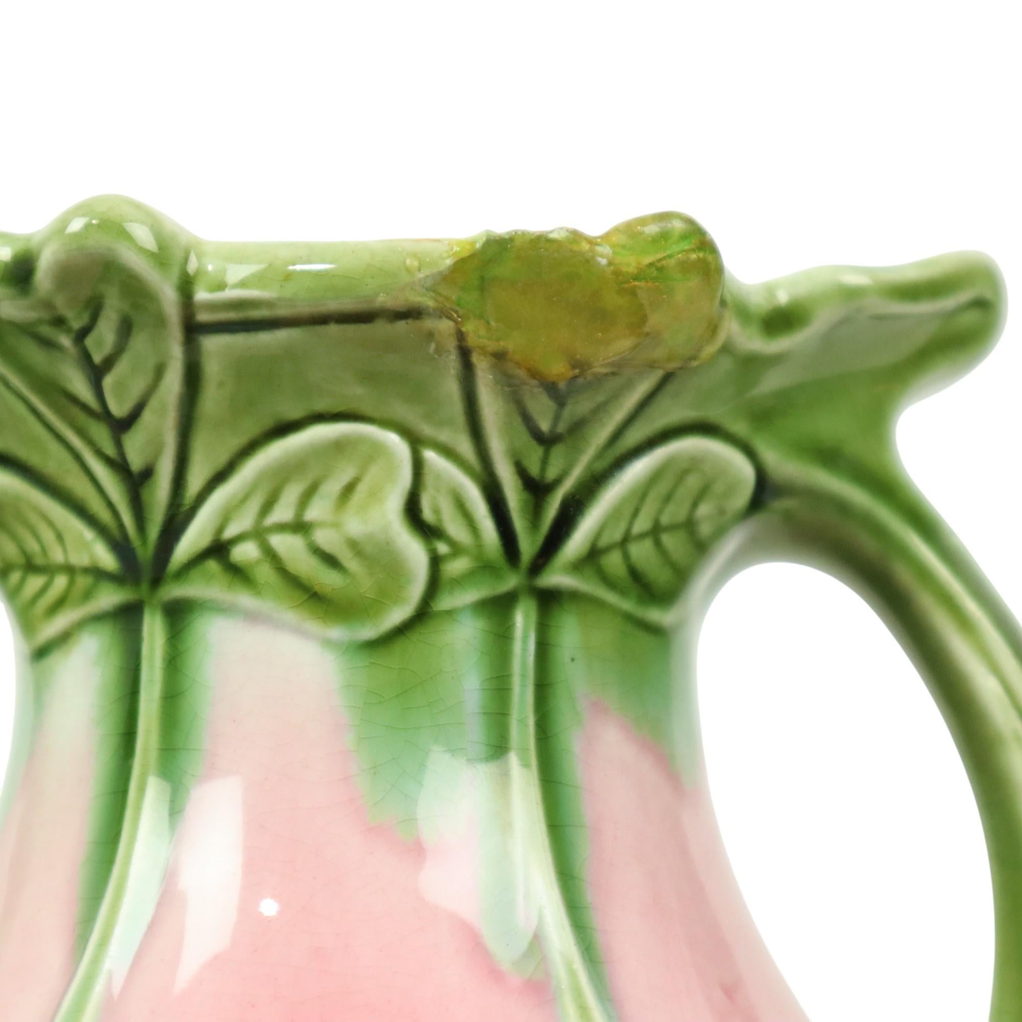 Vasi in maiolica Art Nouveau francese del 1900 ca. in vendita 7