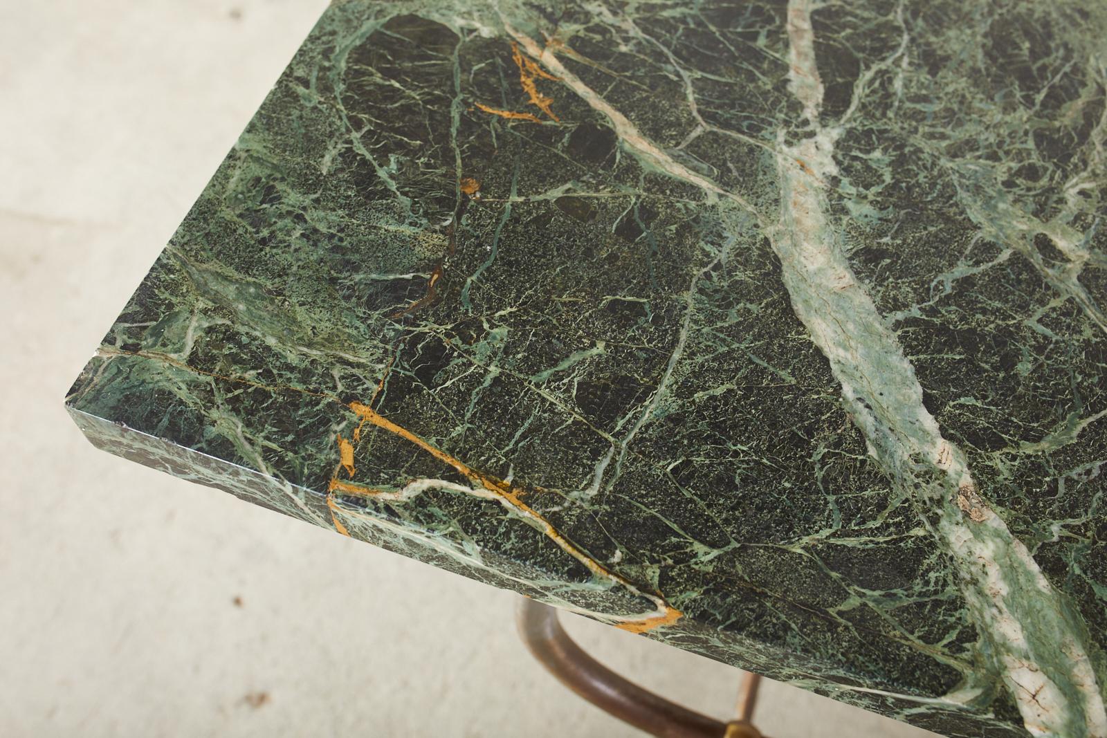 French Art Nouveau Marble Pastry Table Console For Sale 10