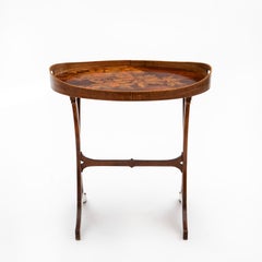Mesa de marquetería Art Nouveau francesa de  Emile Gallé