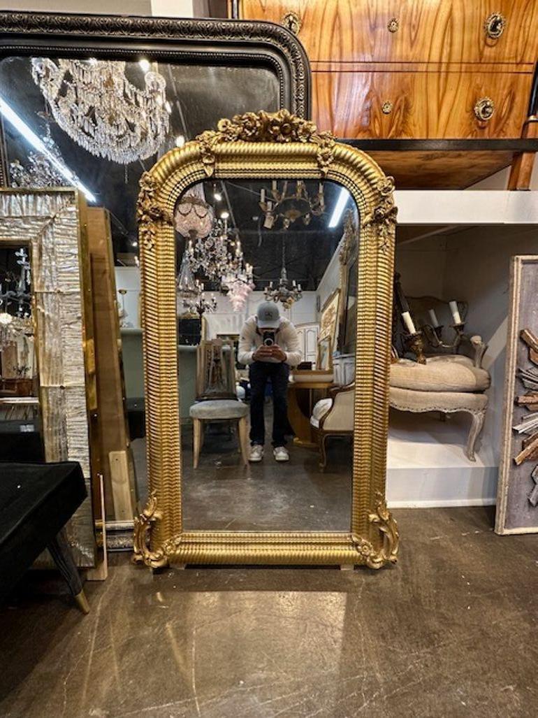 French Art Nouveau Mirror In Good Condition For Sale In Dallas, TX