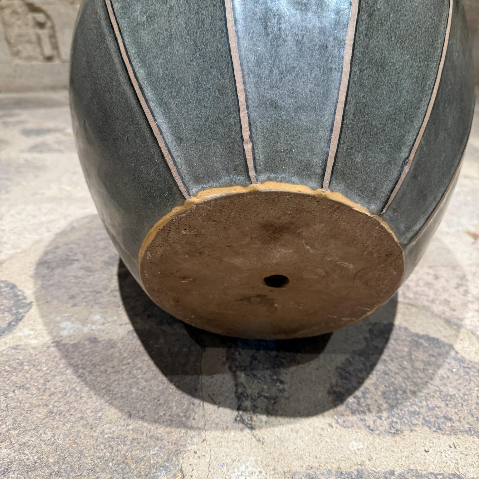French Art Nouveau Olive-Green Planter Jardinière For Sale 6