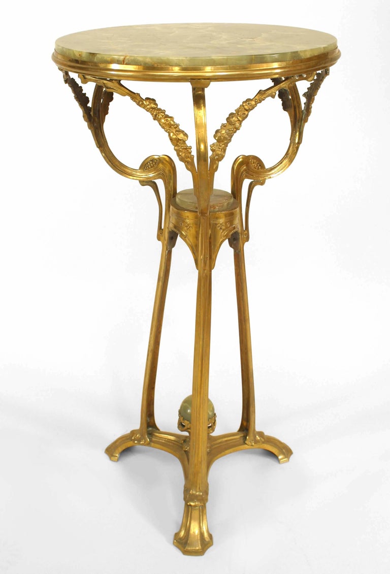 French Art Nouveau Ormolu Gueridon End Table For Sale at 1stDibs