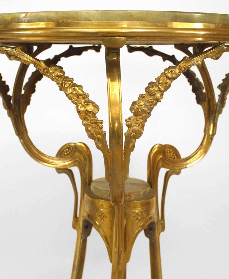 French Art Nouveau Ormolu Gueridon End Table For Sale at 1stDibs