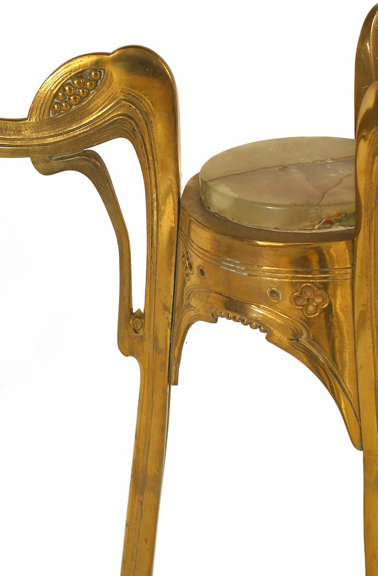 French Art Nouveau Ormolu Gueridon End Table For Sale at 1stDibs
