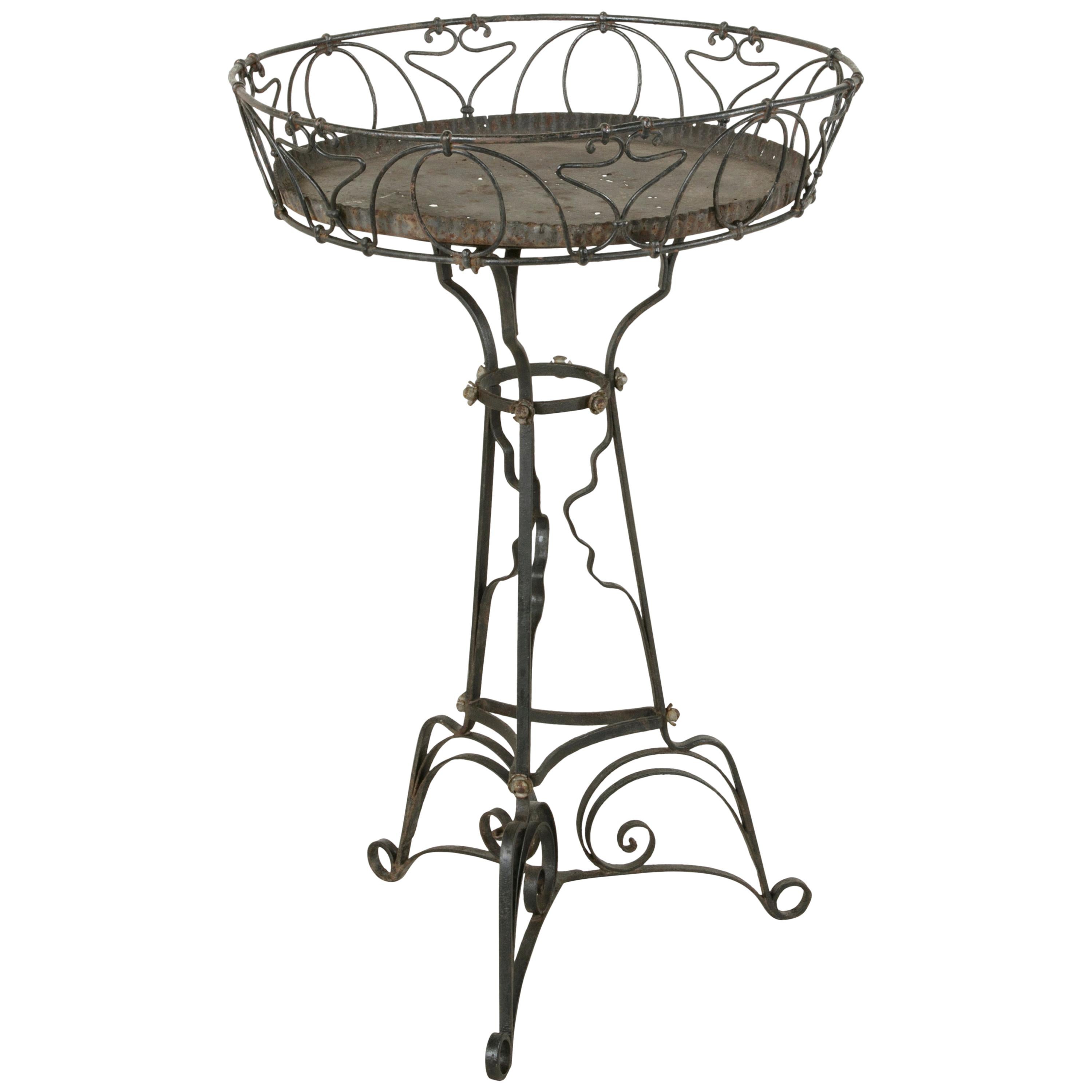 French Art Nouveau Period Iron Planter or Jardiniere, circa 1900 For Sale