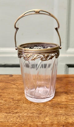 French Art Nouveau Personal Champaign Ice Bucket, Wine Cooler
