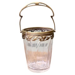 French Art Nouveau Personal Champaign Ice Bucket, Wine Cooler