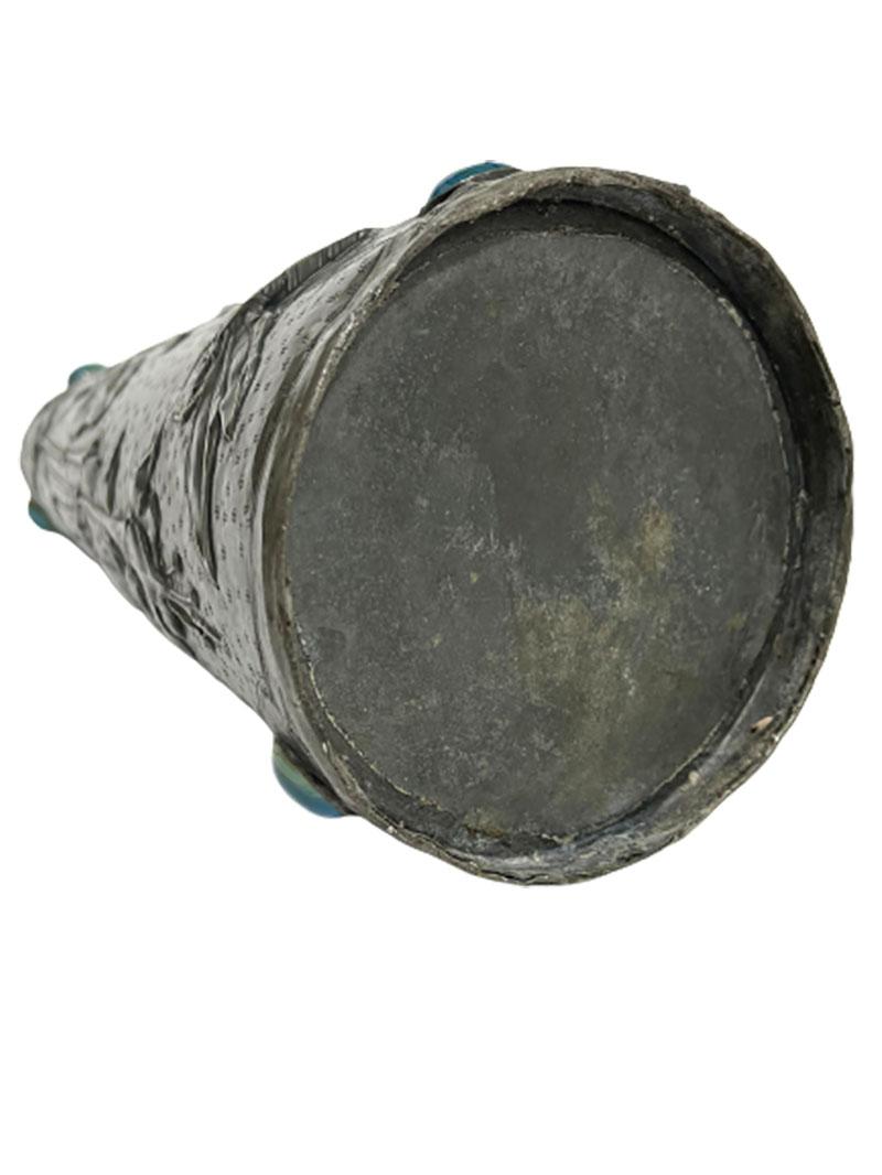 Vaso in peltro francese Art Nouveau in vendita 3