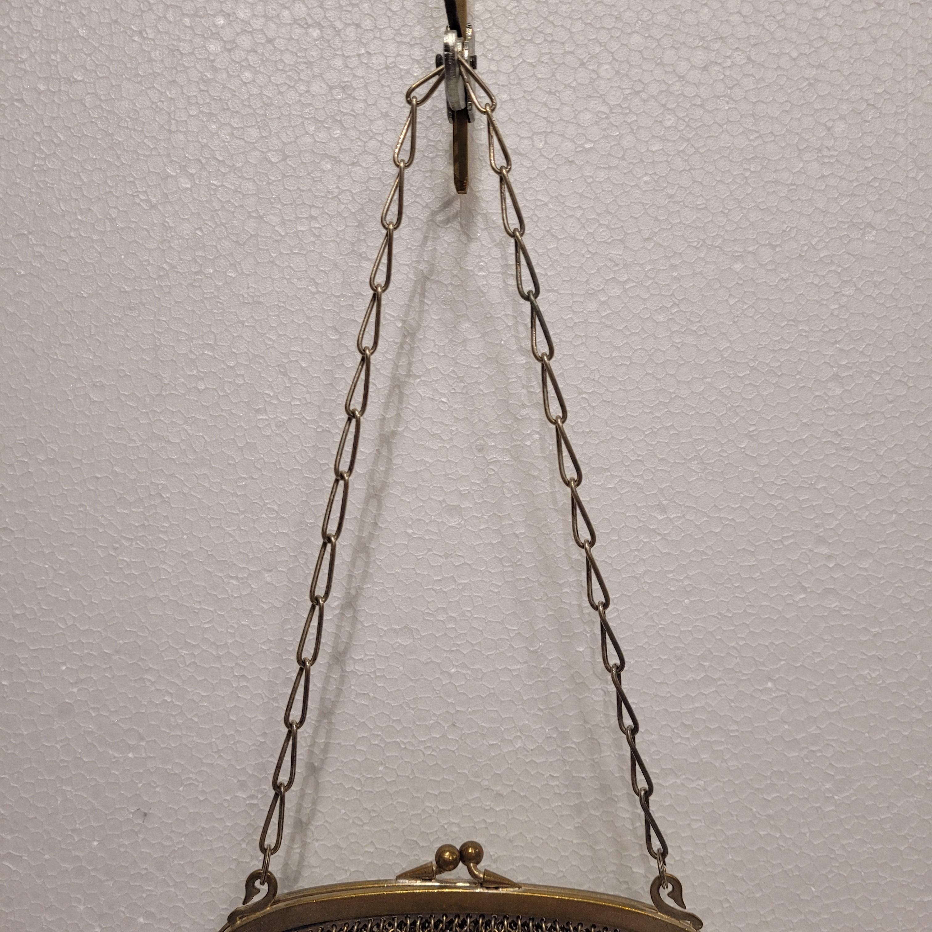 French Art nouveau pouch bag, silver plate For Sale 12
