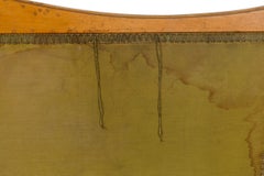French Art Nouveau Queen Sized Serpentine Shaped maple headboard