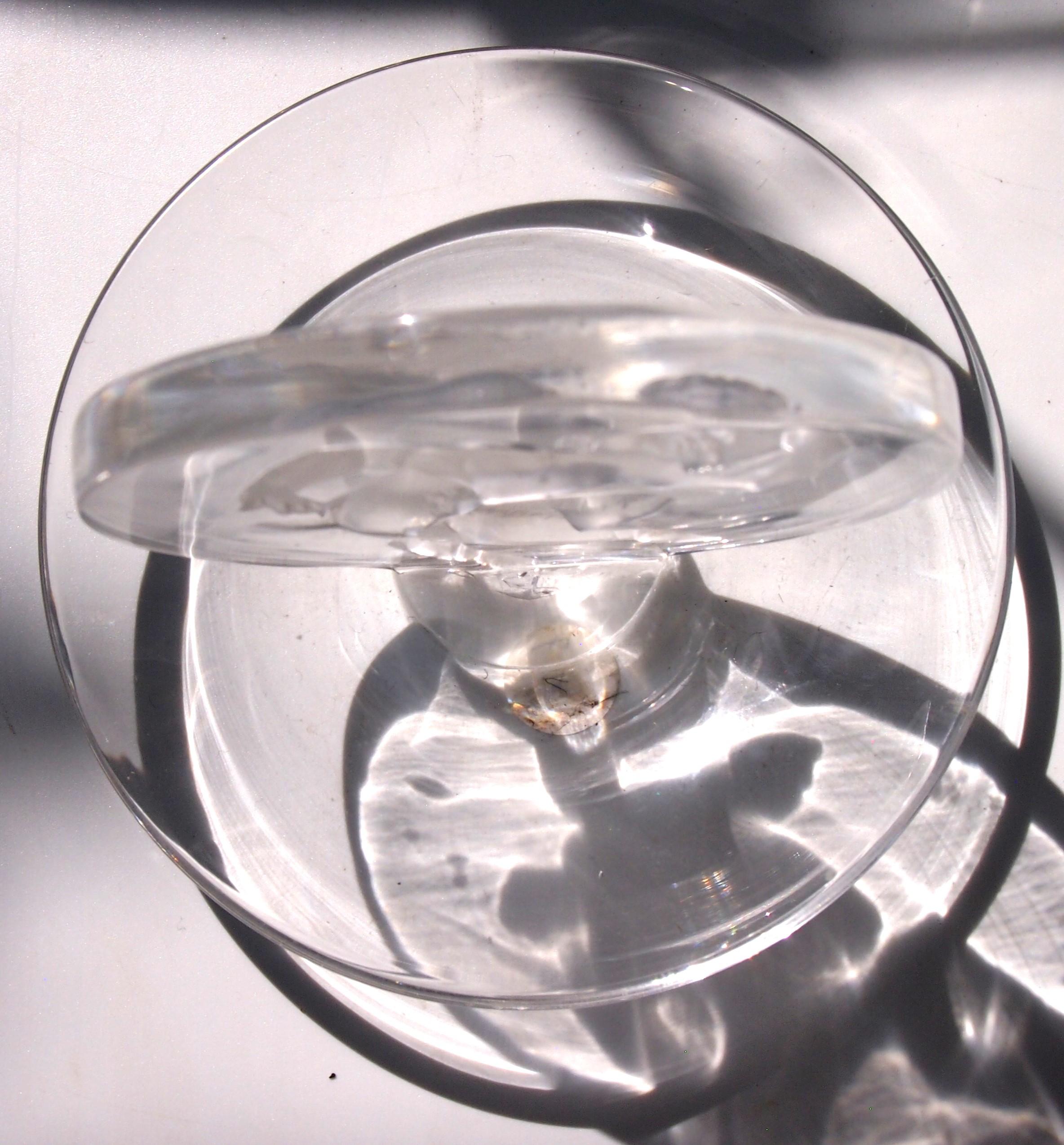 Art Glass French Art Nouveau Rene Lalique Faune Glass Dish, 1931 For Sale