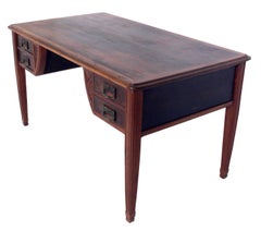 French Art Nouveau Rosewood Desk or Bureau Plat