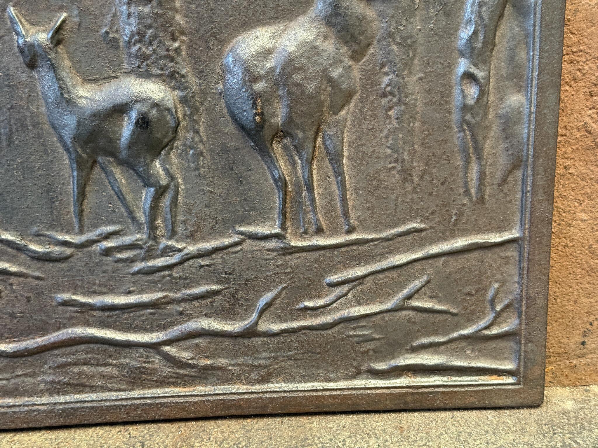 Plaque de cheminée / dosseret 