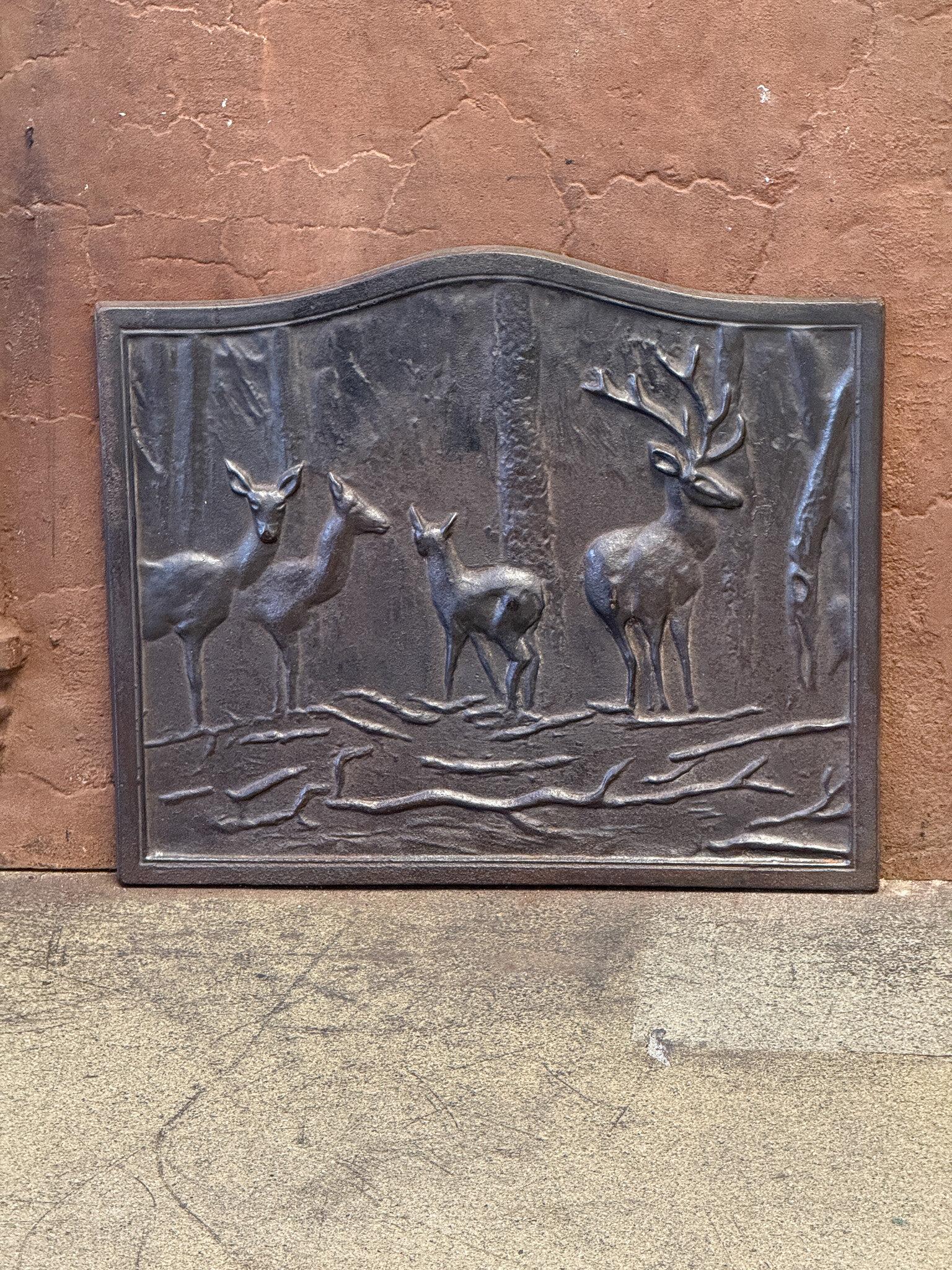 Français Plaque de cheminée / dosseret 