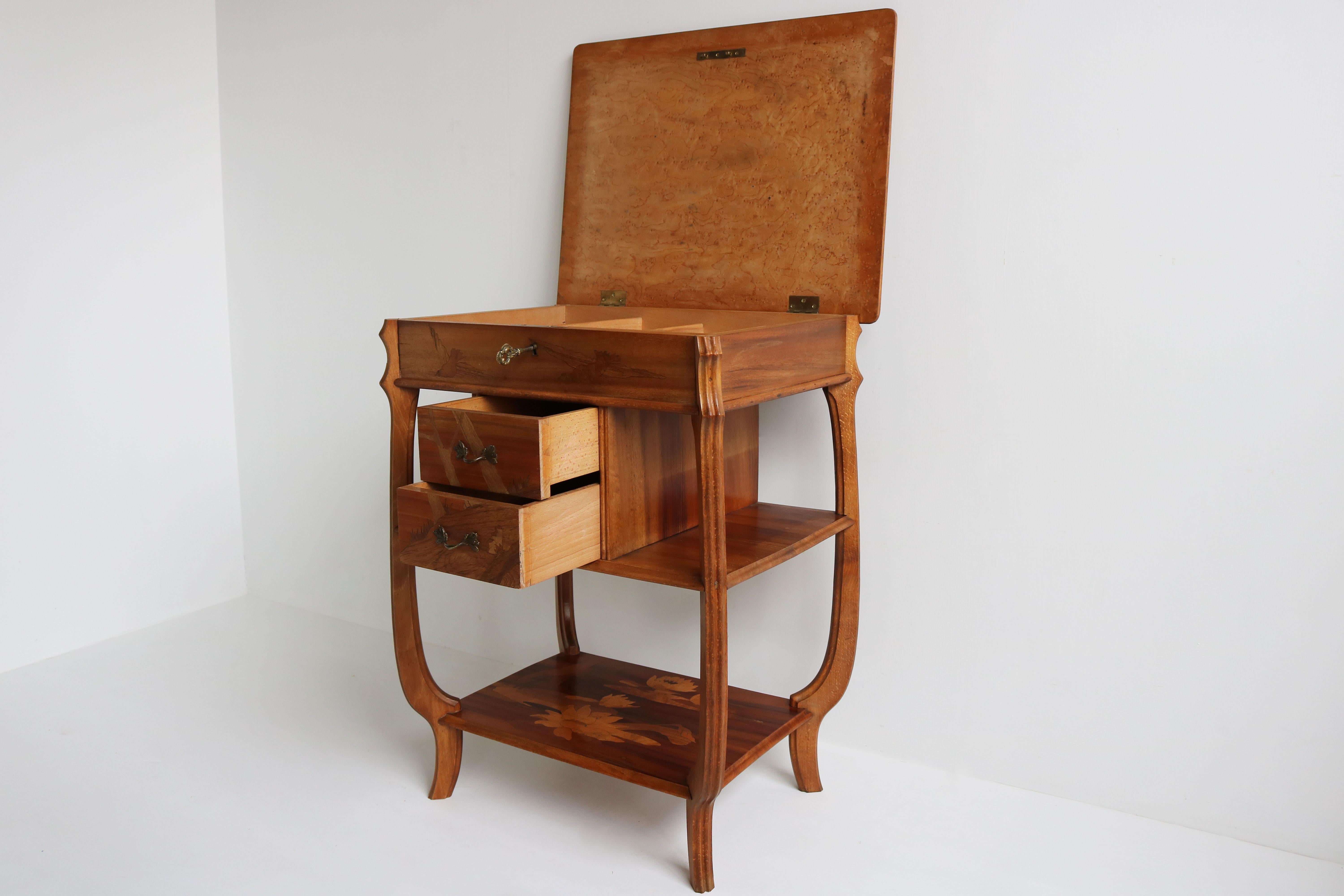 French Art Nouveau Sewing Box / Cabinet by Paul Guth 1910 Ecole Nancy Jugendstil 8