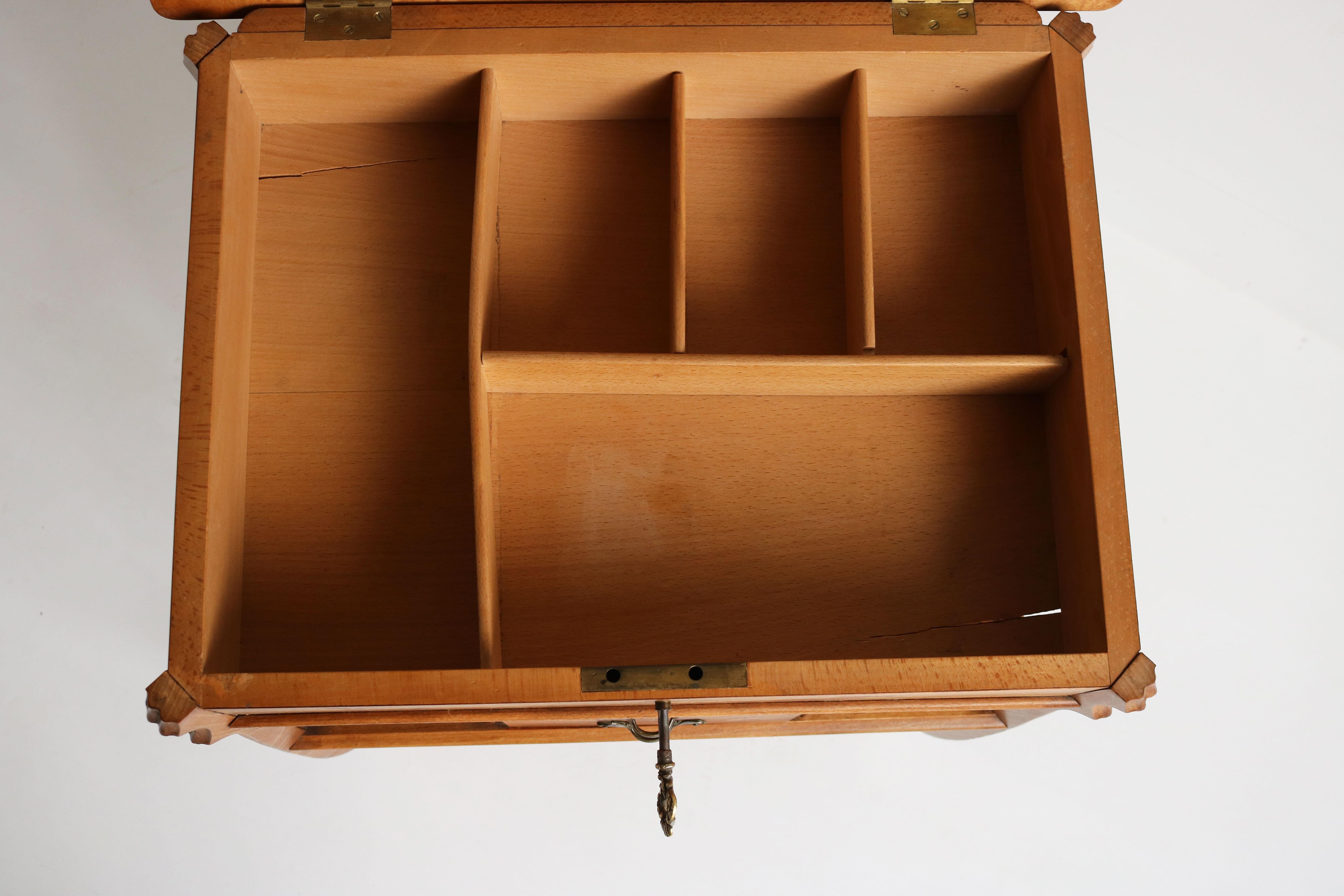 French Art Nouveau Sewing Box / Cabinet by Paul Guth 1910 Ecole Nancy Jugendstil 10