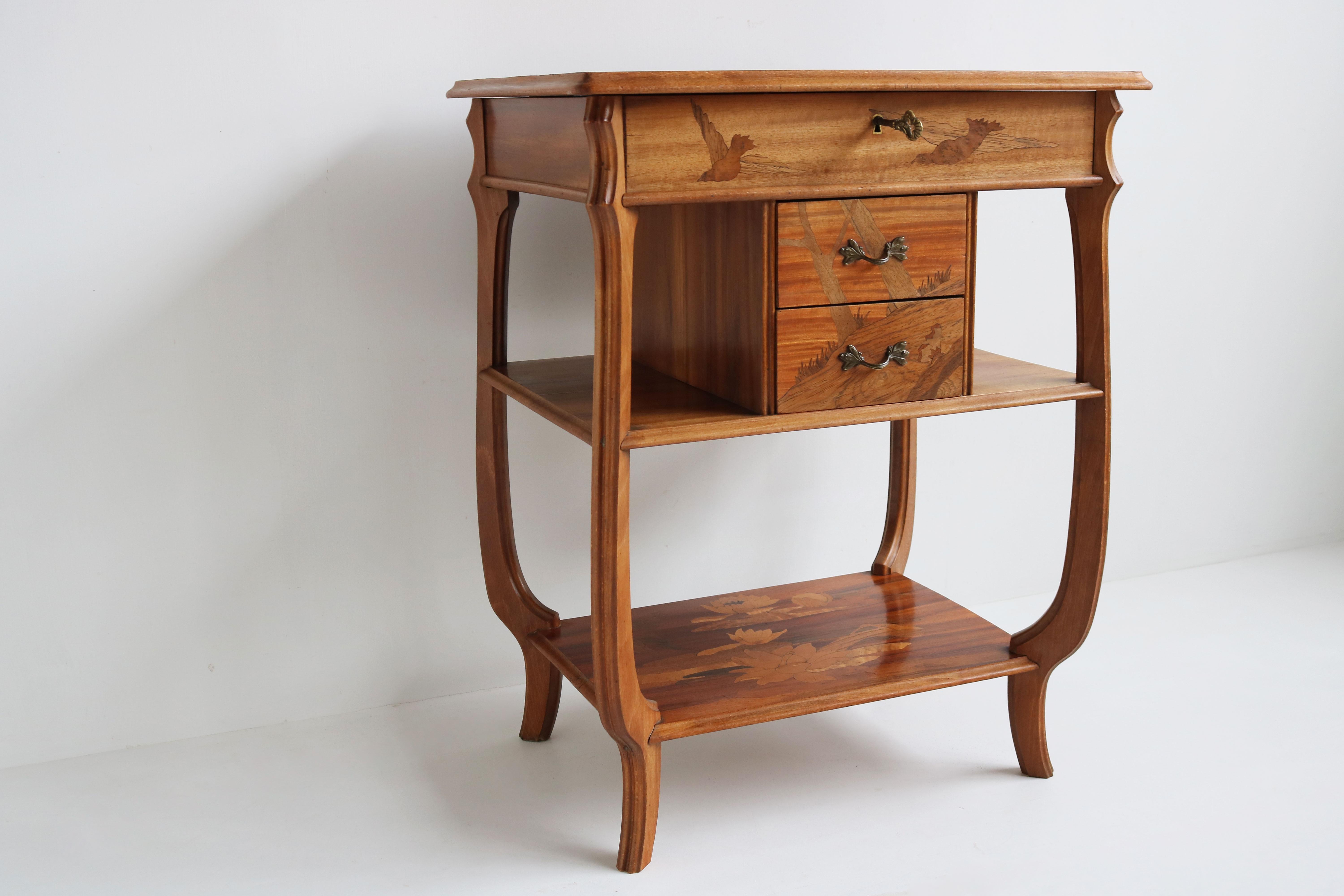French Art Nouveau Sewing Box / Cabinet by Paul Guth 1910 Ecole Nancy Jugendstil 11