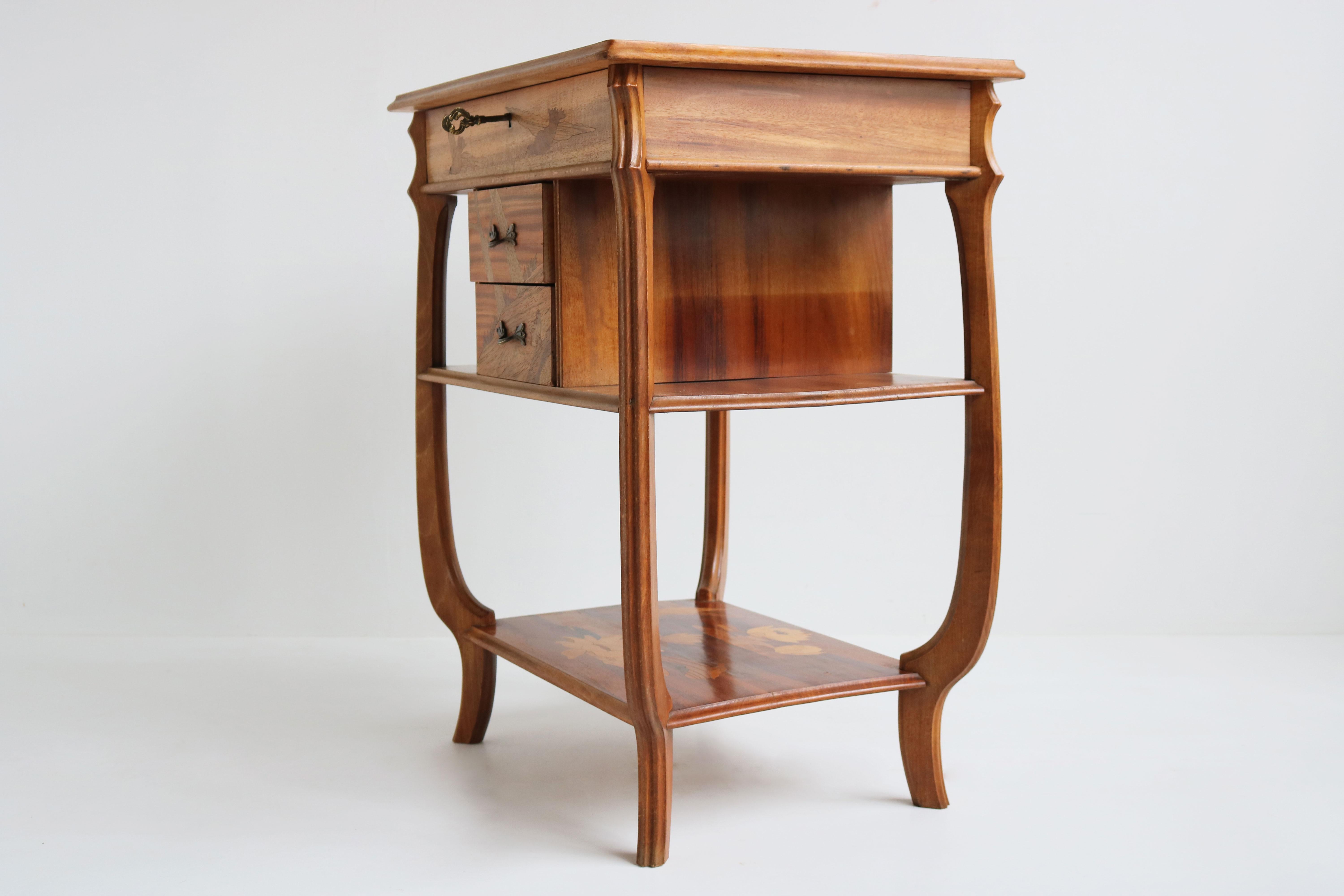 French Art Nouveau Sewing Box / Cabinet by Paul Guth 1910 Ecole Nancy Jugendstil 13
