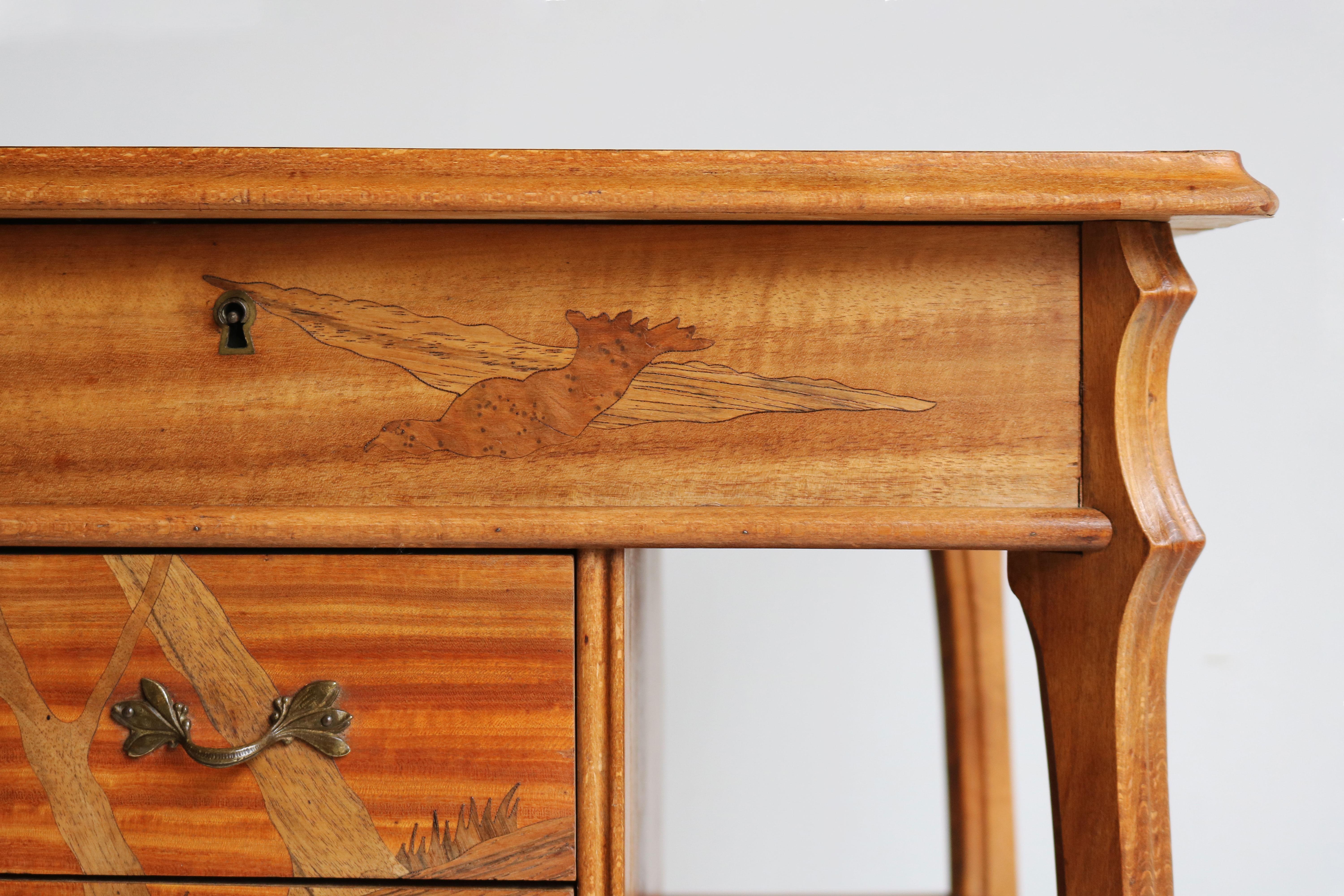 French Art Nouveau Sewing Box / Cabinet by Paul Guth 1910 Ecole Nancy Jugendstil 1