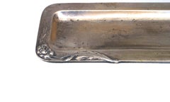 French Art Nouveau Sterling Silver Pen Tray
