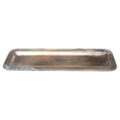 French Art Nouveau Sterling Silver Pen Tray
