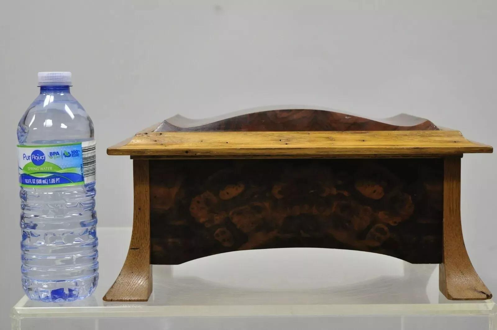 Boîte à bijoux de style Art nouveau français en loupe d'orme fabriquée à la main par William Mowry en vente 4