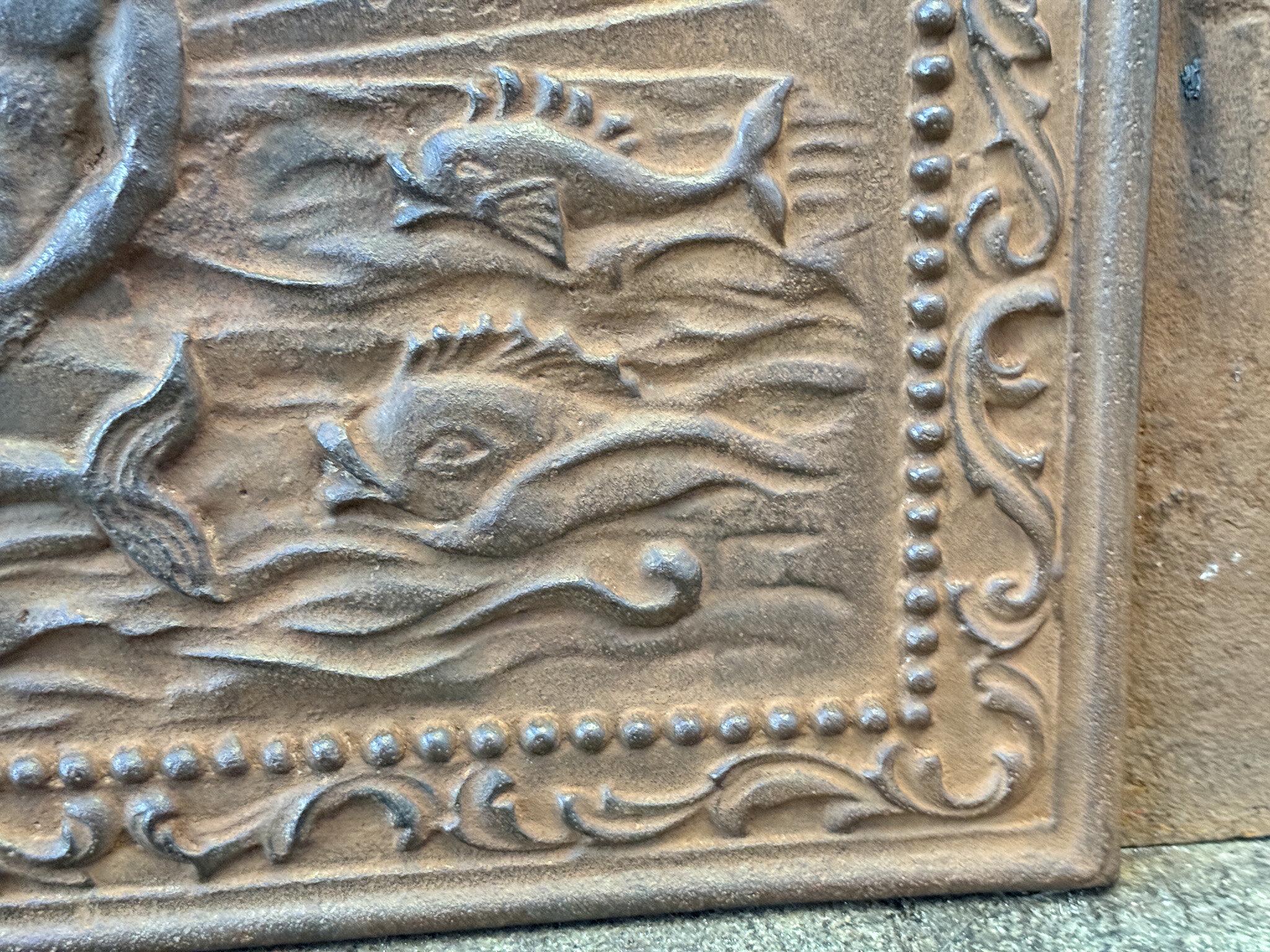 Parafuoco francese in stile Art Nouveau 'Neptune', 20° secolo in vendita 4