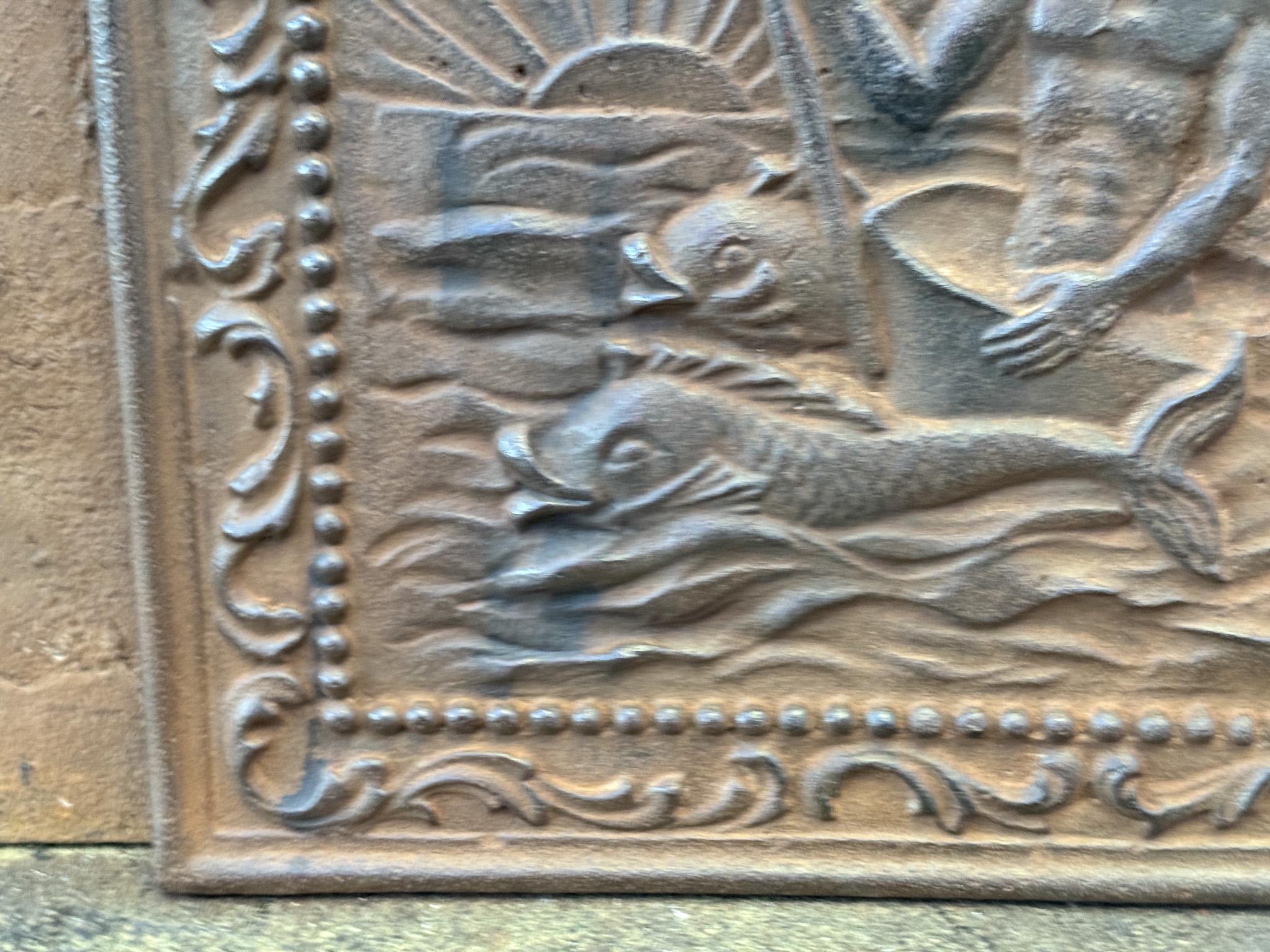 Parafuoco francese in stile Art Nouveau 'Neptune', 20° secolo in vendita 1