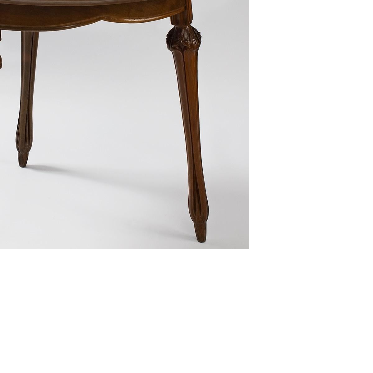 Marquetry French Art Nouveau Table by Louis Majorelle For Sale