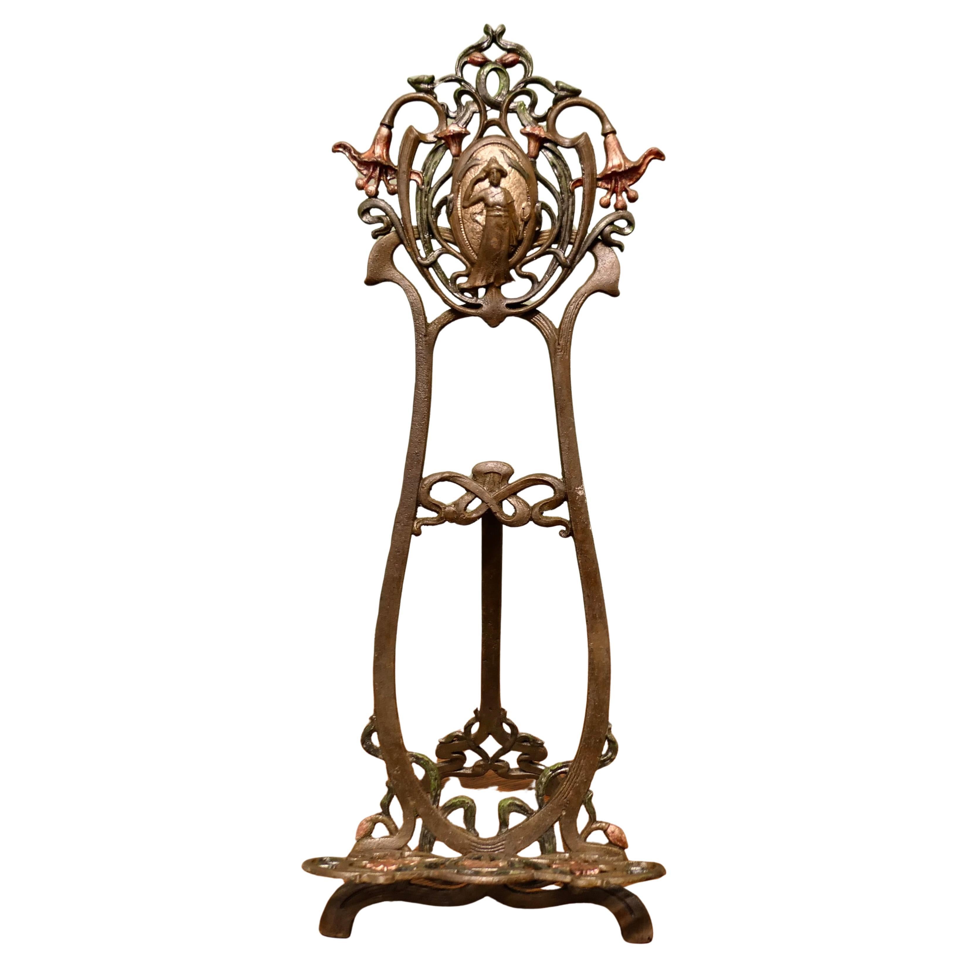 French Art Nouveau Table Easel or Book Rest For Sale