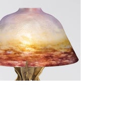 Lampe de table Art nouveau française par Daum et Majorelle