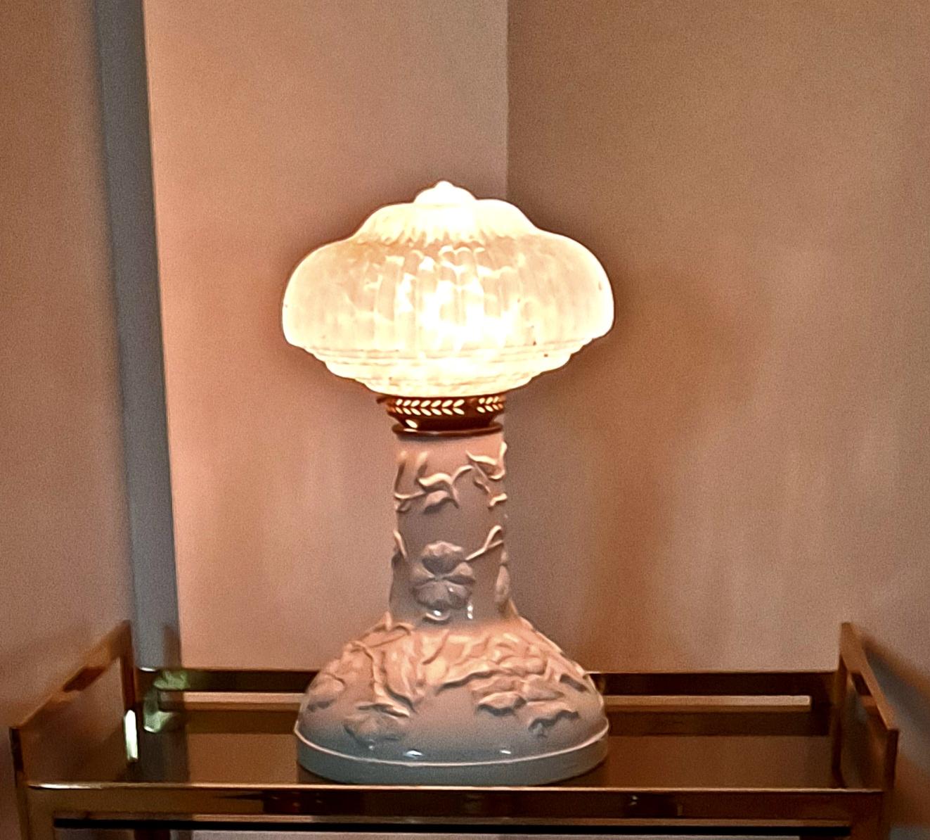 Fait main Lampe de table Art nouveau français en vente
