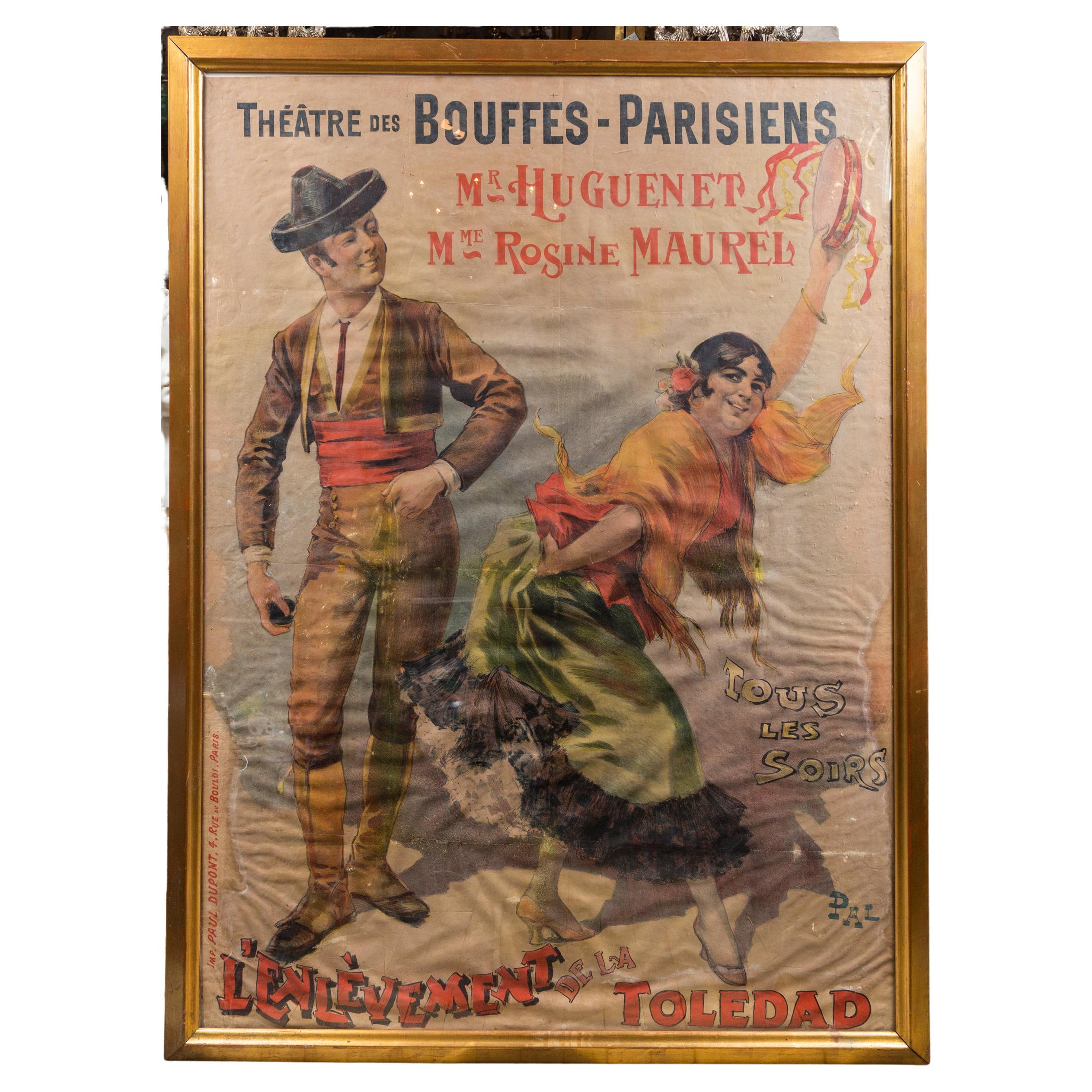 French Art Nouveau Period Poster for Antar Opera, 1912 For Sale at 1stDibs