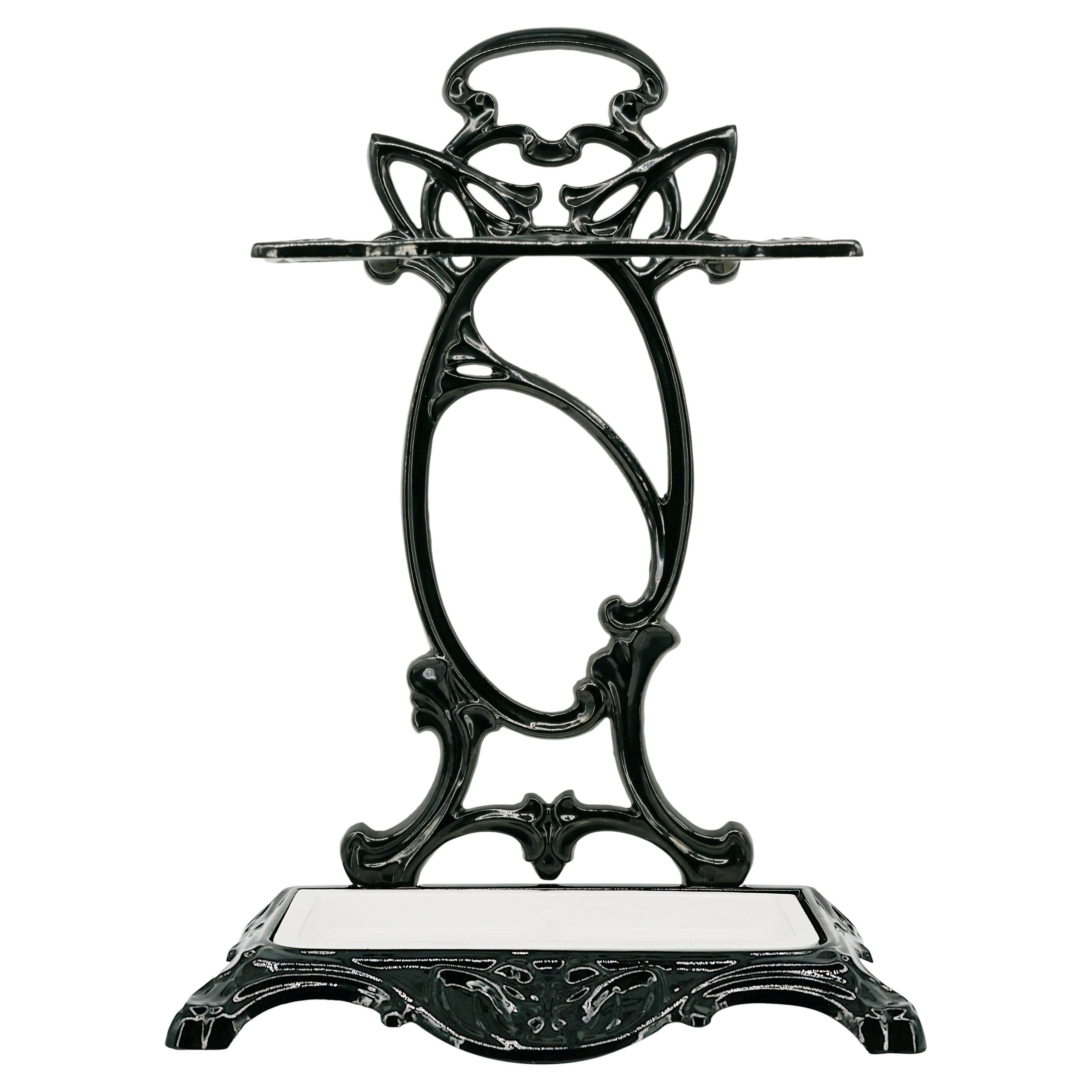 French Art Nouveau Umbrella Stand, 1900