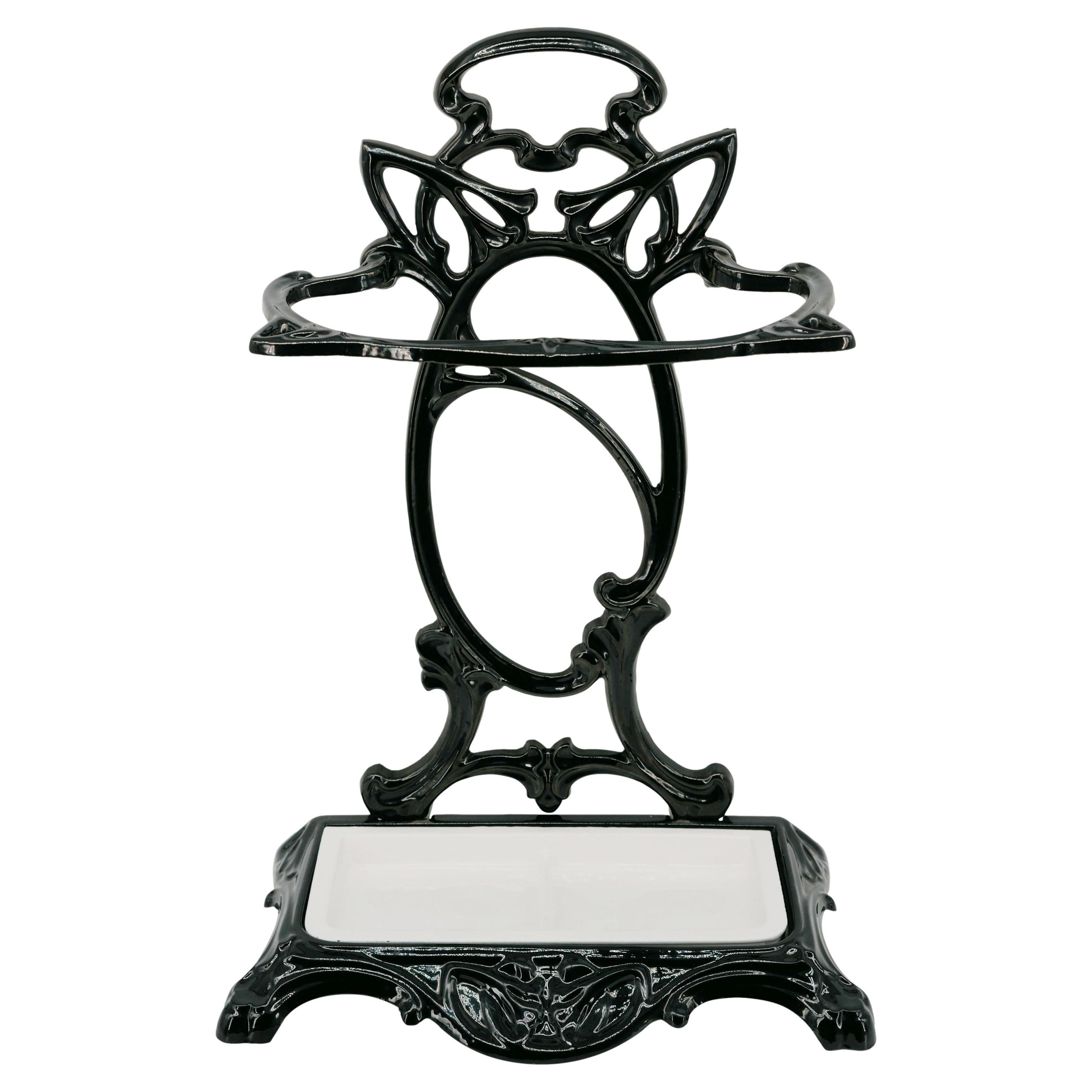 French Art Nouveau Umbrella Stand, 1900
