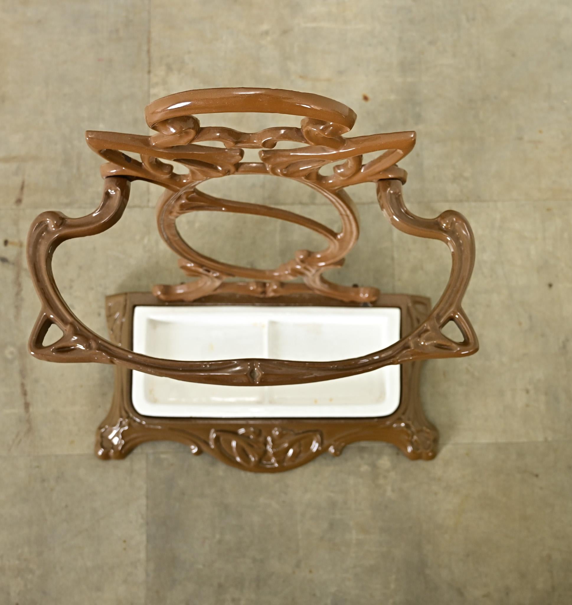 Calco Portaombrelli francese Art Nouveau in vendita