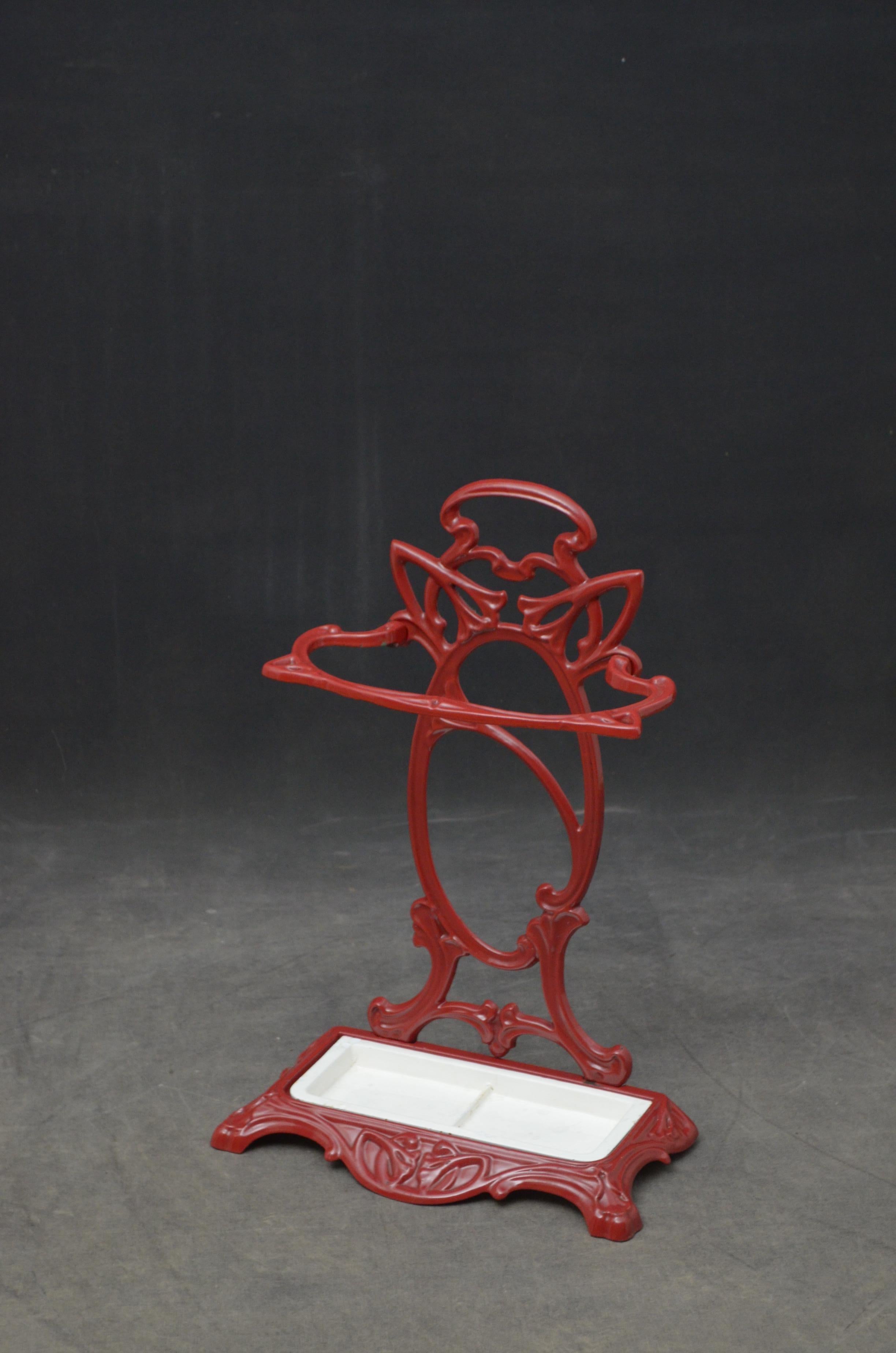 French Art Nouveau  Umbrella Stand For Sale 4