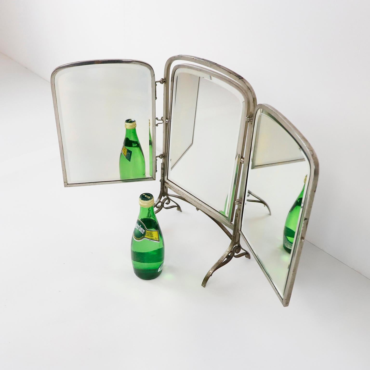 Mid-20th Century French Art Nouveau Vanity Mirror, Original Mirrors For Sale