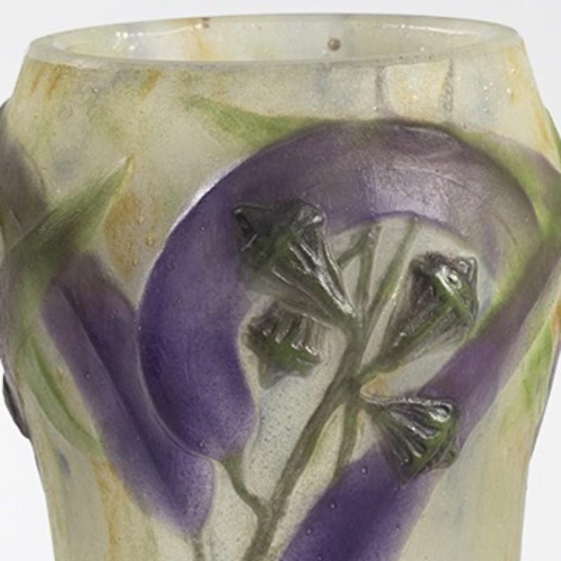 A French Art Nouveau pâte de verre vase, 