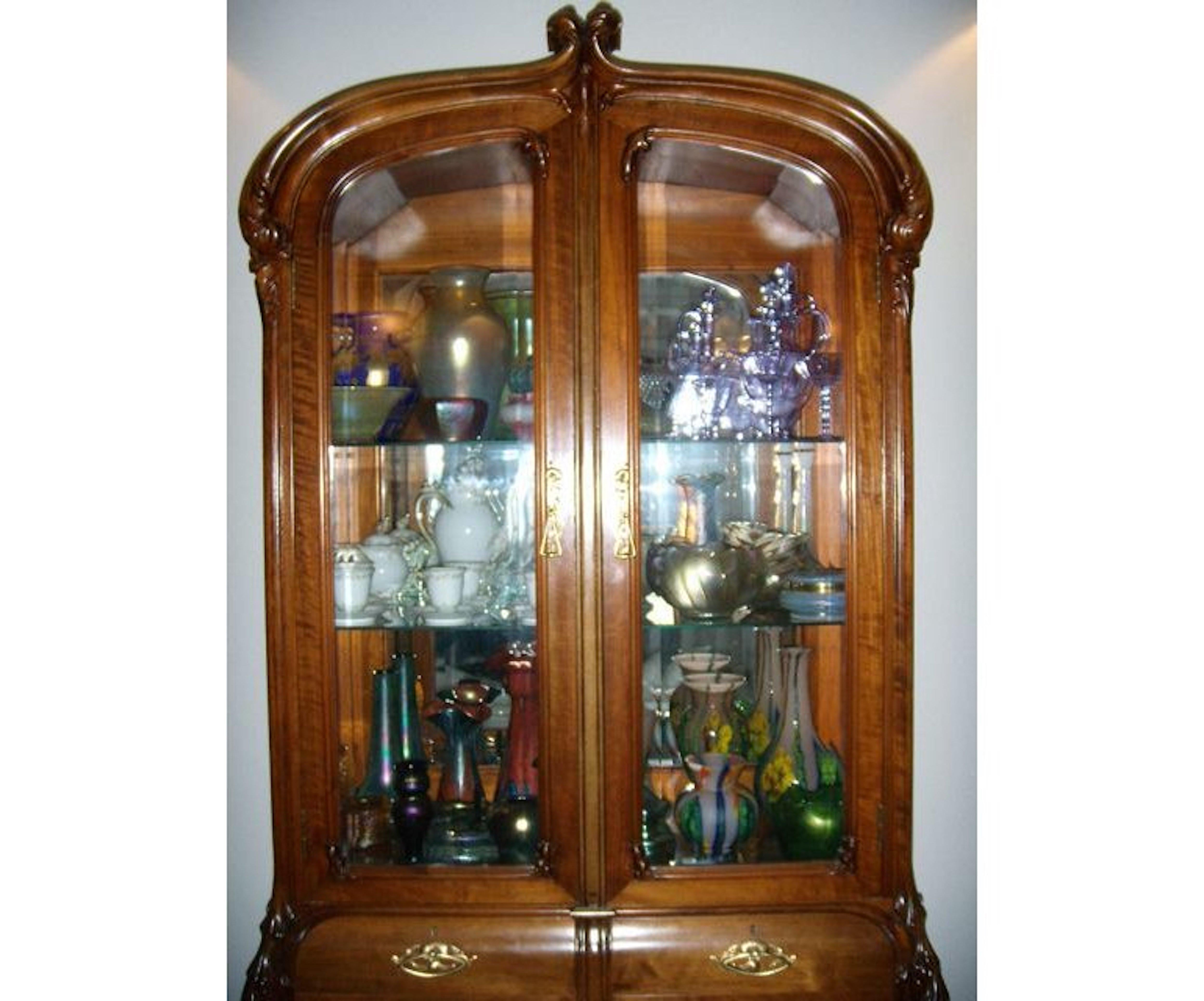 art nouveau china cabinet