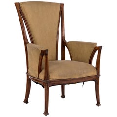 Used French Art Nouveau Berg√©re Arm Chair