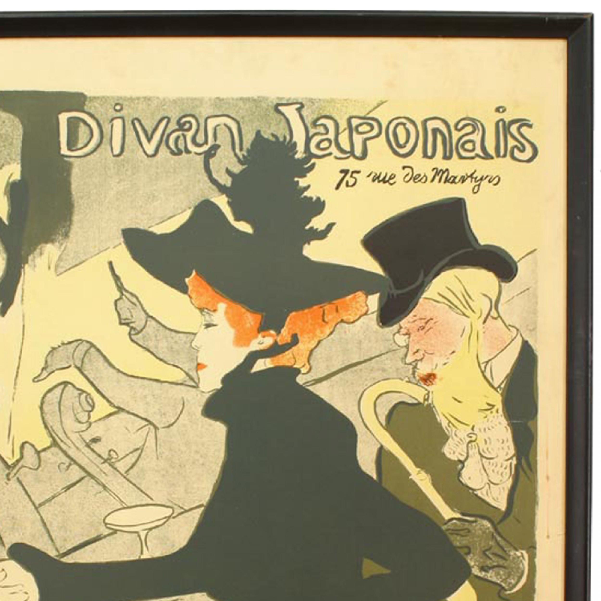 French Art Nouveau Women Portrait Poster In Good Condition For Sale In Queens, NY