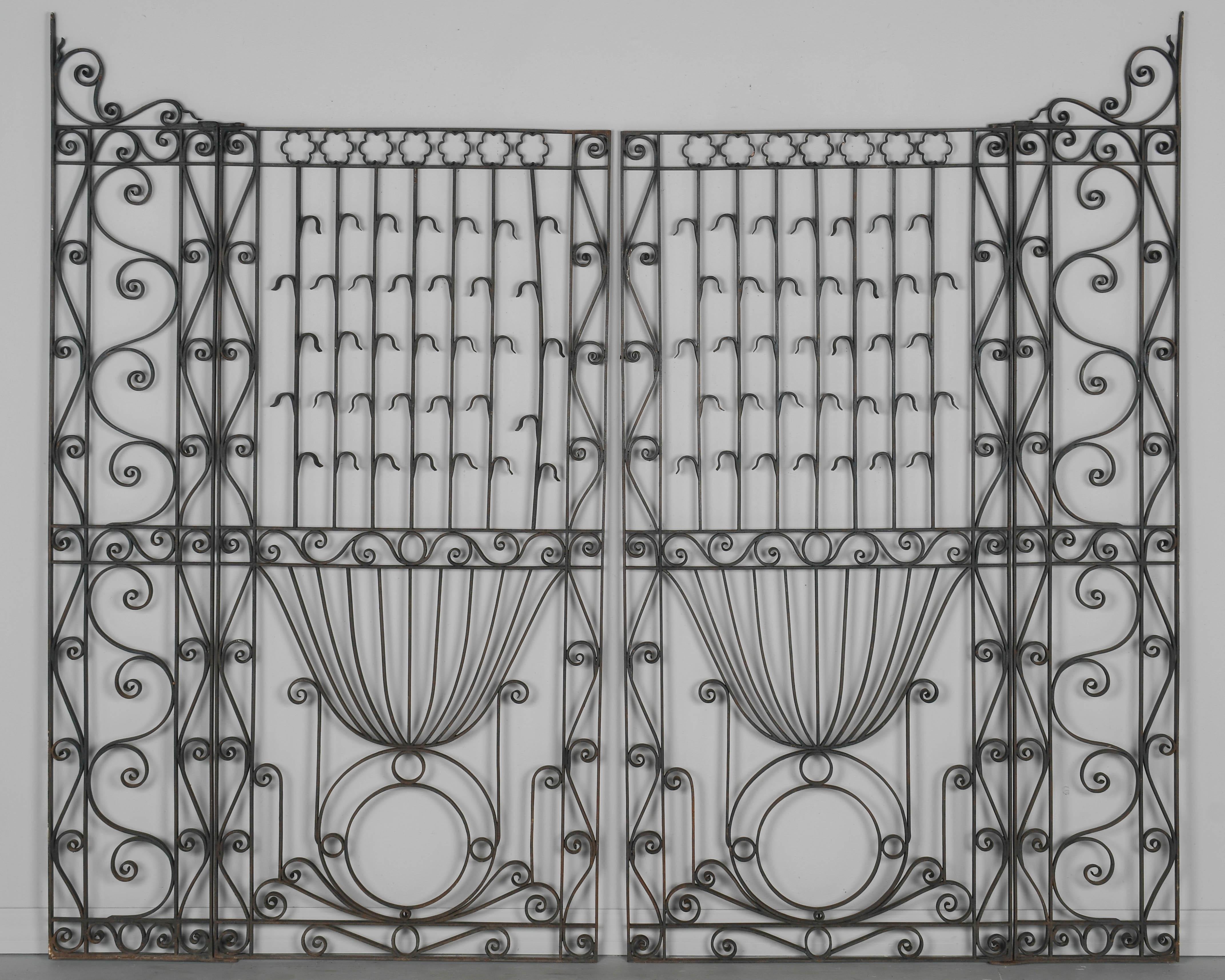 Portail en fer forgé Art Nouveau en vente 3