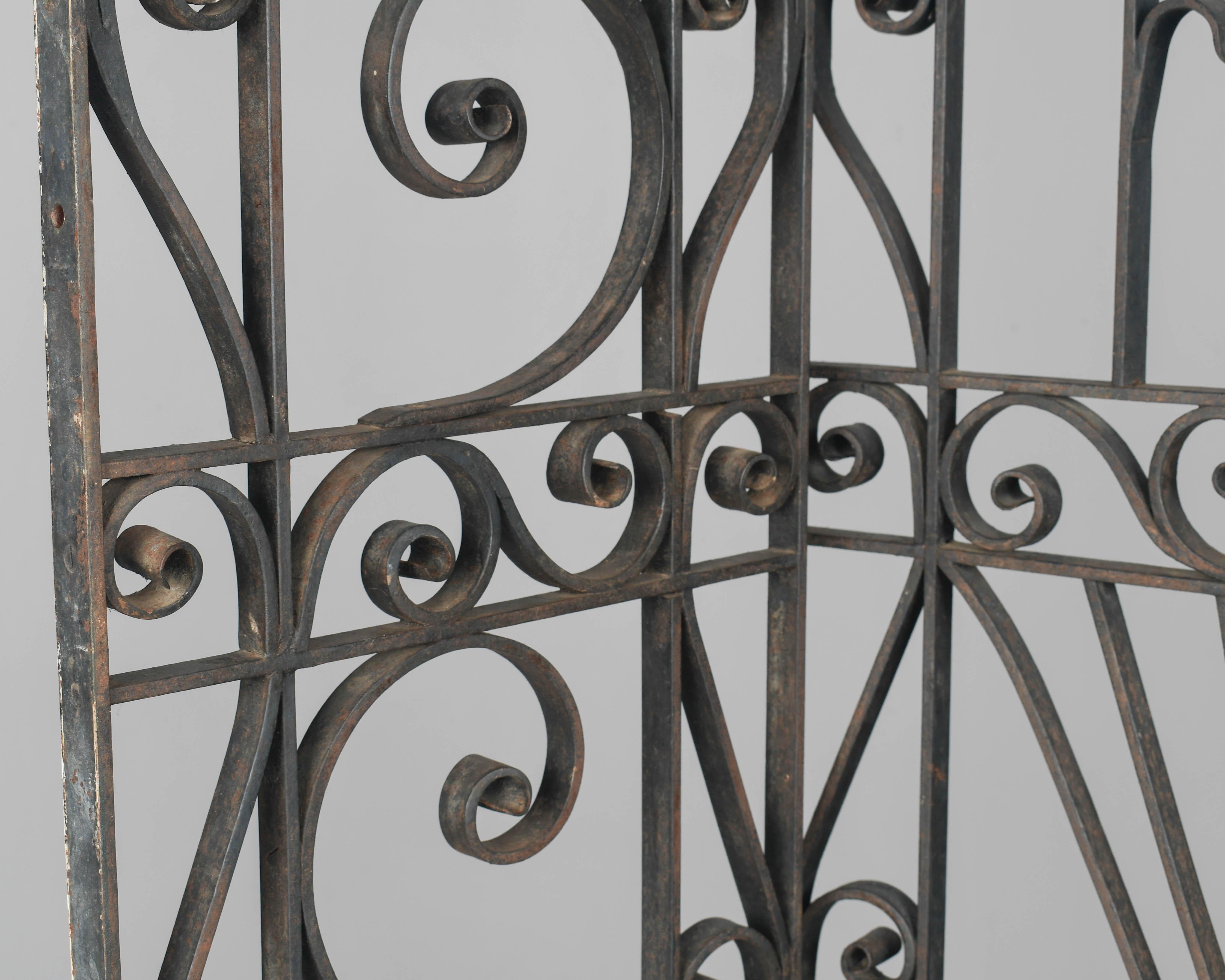 Fer forgé Portail en fer forgé Art Nouveau en vente